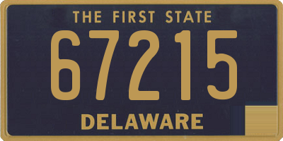 DE license plate 67215