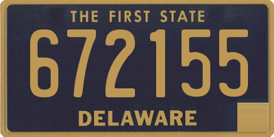 DE license plate 672155
