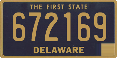 DE license plate 672169