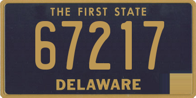 DE license plate 67217