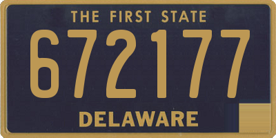 DE license plate 672177