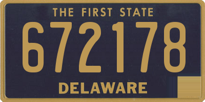 DE license plate 672178