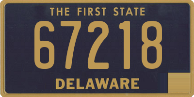 DE license plate 67218