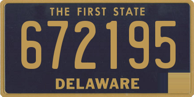 DE license plate 672195