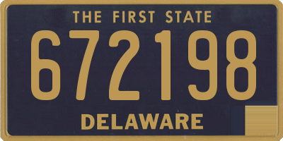 DE license plate 672198