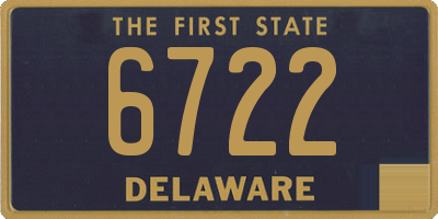 DE license plate 6722