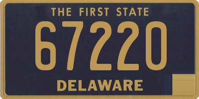 DE license plate 67220