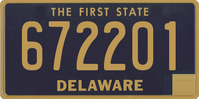 DE license plate 672201