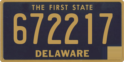 DE license plate 672217