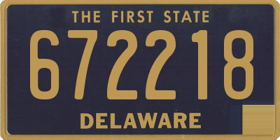 DE license plate 672218