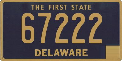 DE license plate 67222