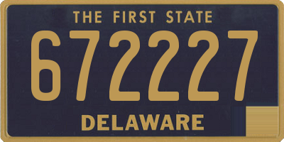 DE license plate 672227