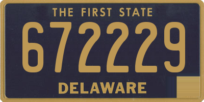 DE license plate 672229