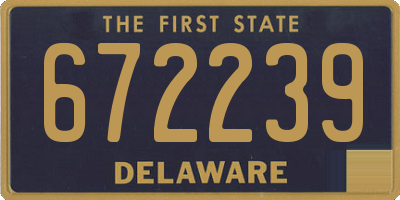 DE license plate 672239
