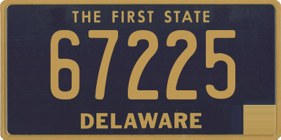 DE license plate 67225