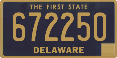 DE license plate 672250