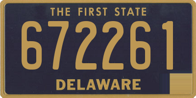 DE license plate 672261