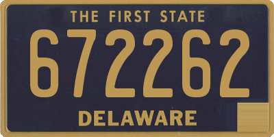 DE license plate 672262