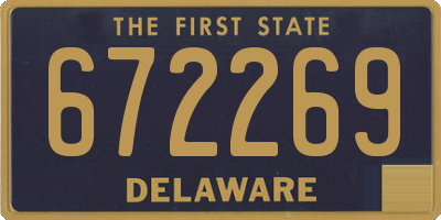 DE license plate 672269