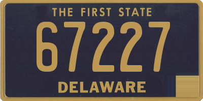 DE license plate 67227