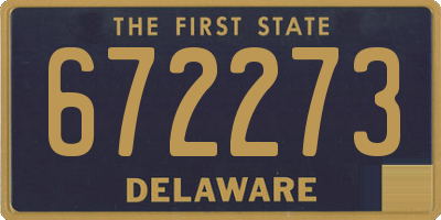 DE license plate 672273