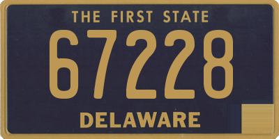DE license plate 67228