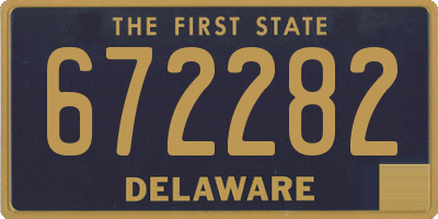 DE license plate 672282
