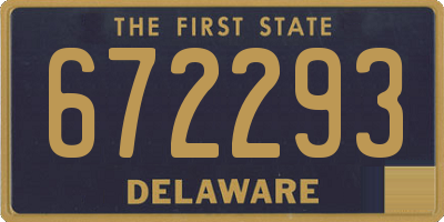 DE license plate 672293