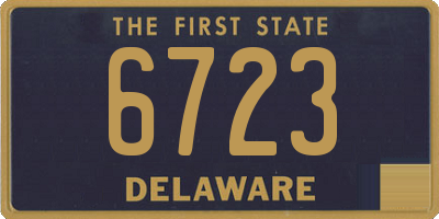 DE license plate 6723