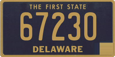DE license plate 67230