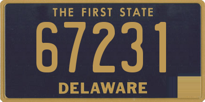 DE license plate 67231