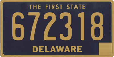 DE license plate 672318