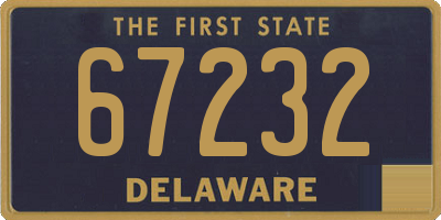 DE license plate 67232
