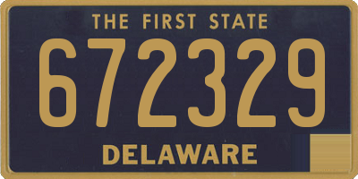 DE license plate 672329