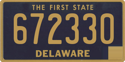 DE license plate 672330