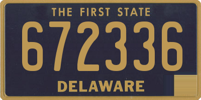 DE license plate 672336