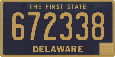 DE license plate 672338
