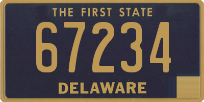DE license plate 67234