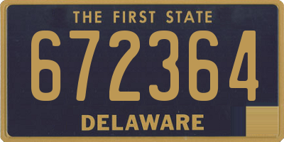 DE license plate 672364