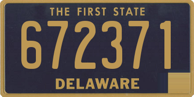 DE license plate 672371
