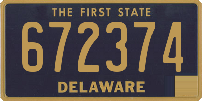 DE license plate 672374