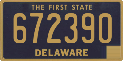 DE license plate 672390