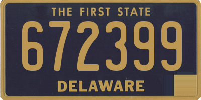 DE license plate 672399