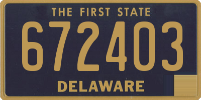 DE license plate 672403