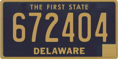 DE license plate 672404