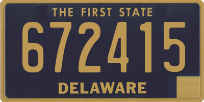 DE license plate 672415