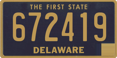 DE license plate 672419