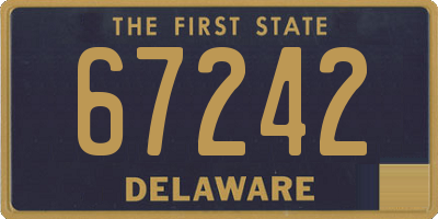 DE license plate 67242
