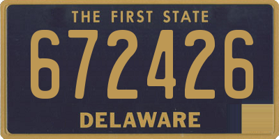 DE license plate 672426