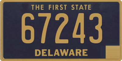 DE license plate 67243